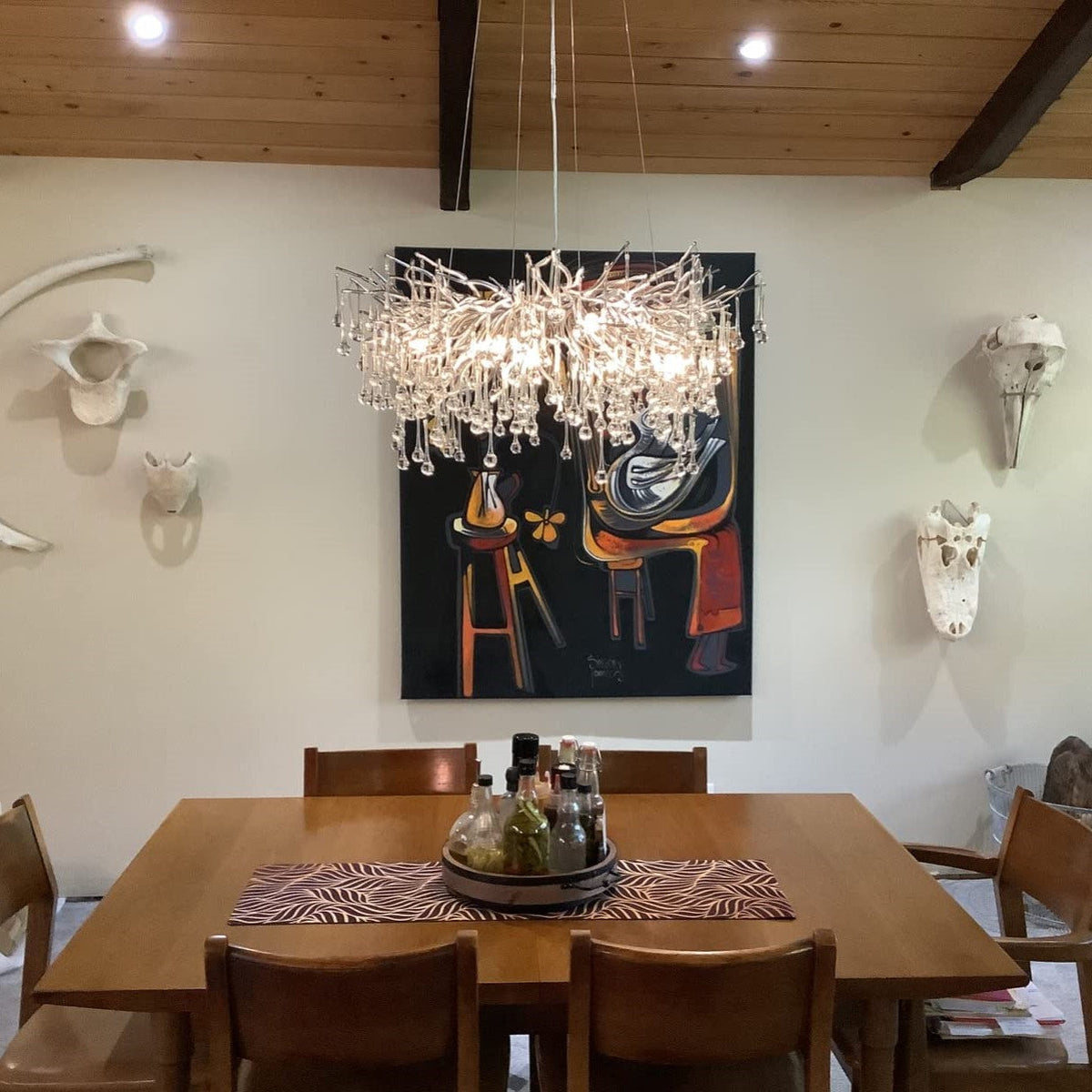 Stunning Tree Branch Crystal Chandelier with Clear Teardrop-shaped for Living/Dining Room - view 5