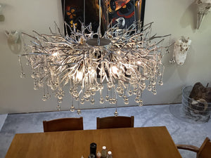 Stunning Tree Branch Crystal Chandelier with Clear Teardrop-shaped for Living/Dining Room - view 34