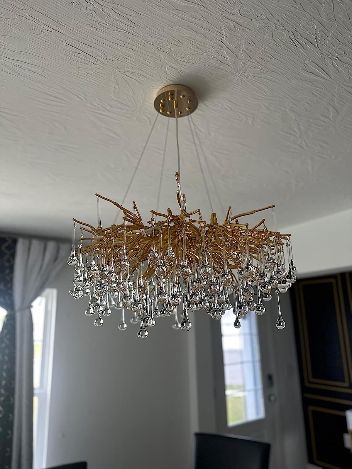 Stunning Tree Branch Crystal Chandelier with Clear Teardrop-shaped for Living/Dining Room - view 27