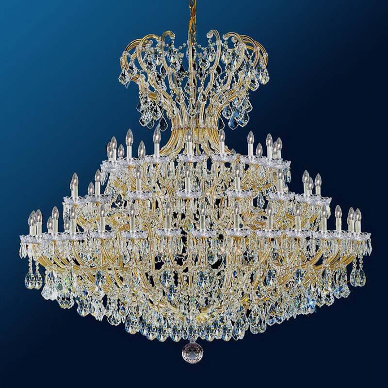 72 lights maria theresa chandelier, crystal