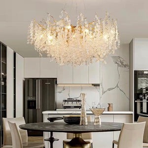 Luxury Branches Crystal Frosted Glass Chandelier Set for Living and Dining Room - view 5