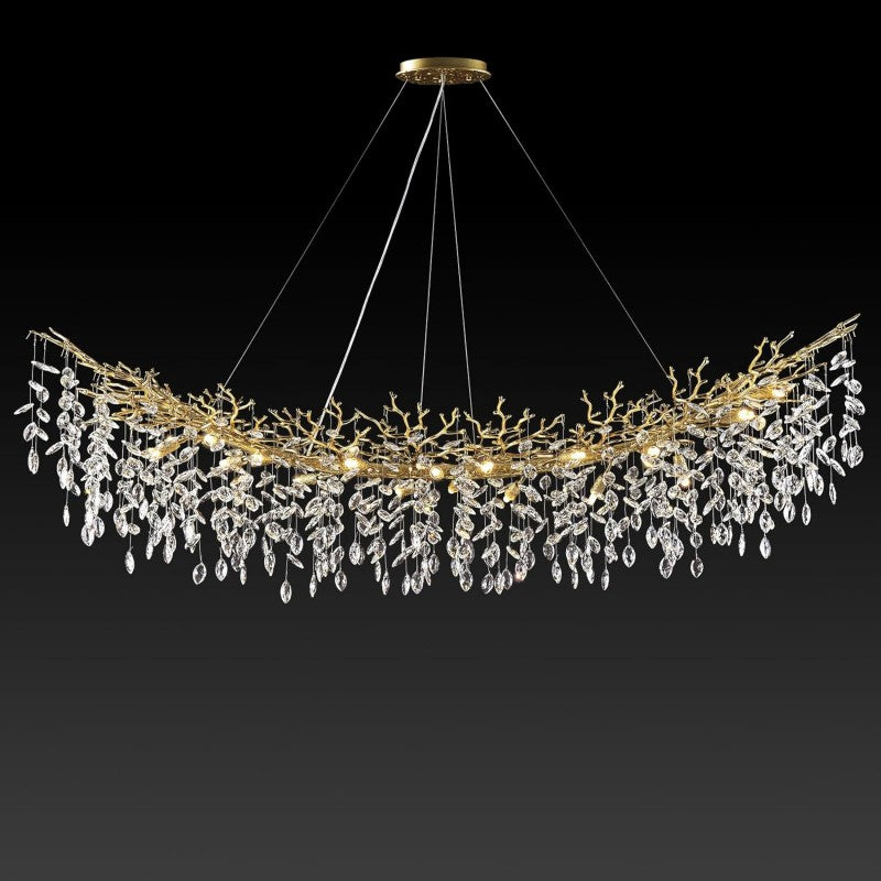 Modern Crystal Tree Branch Chandelier - view 4