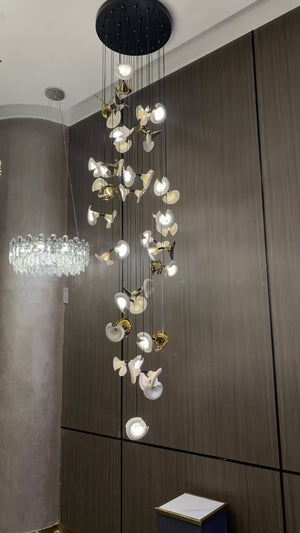 Modern Art Petunia Chandelier for Staircase/Foyer/Living Room - view 7