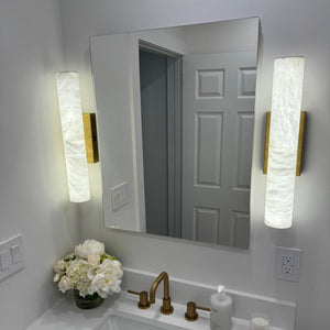 Alabaster Round Tube Wall Sconce, chandelier - view 6