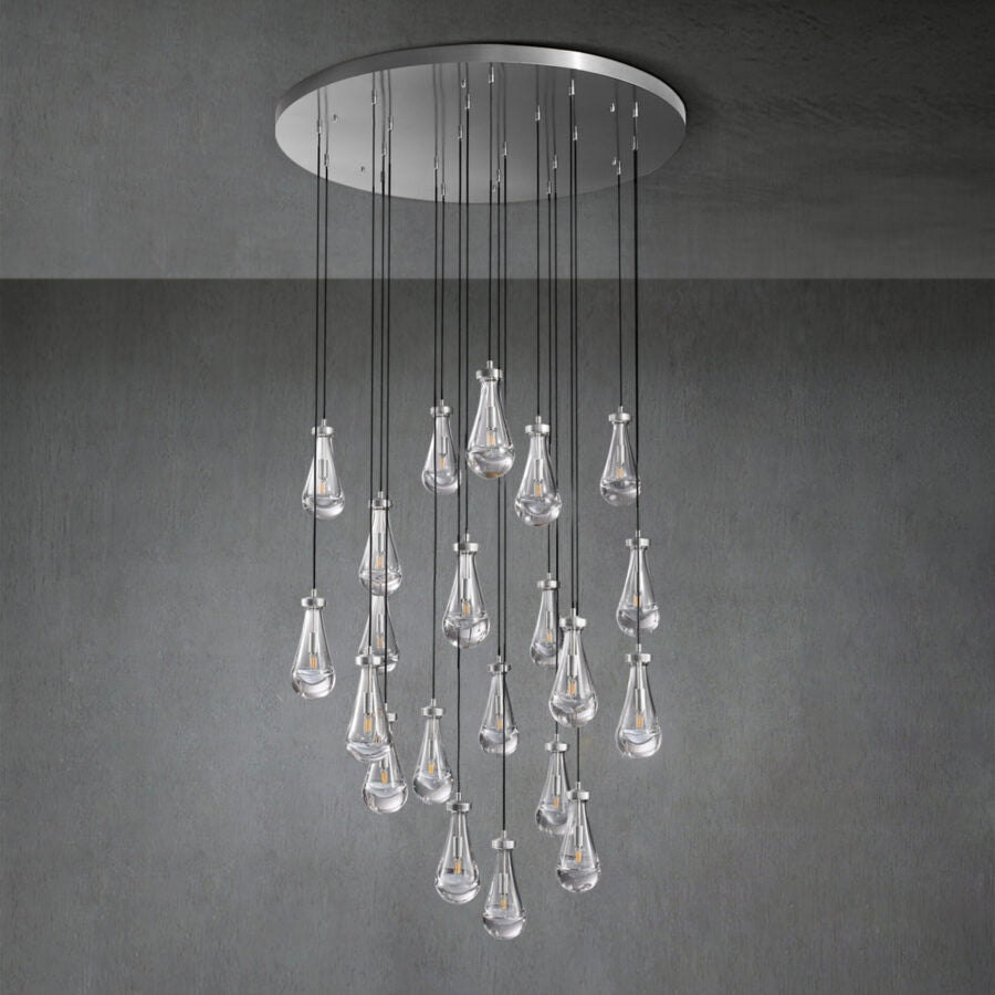 Raindrop Round Chandelier 47" - view 3