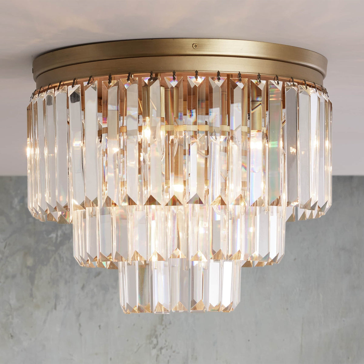 Leyland Crystal Flushmount, flush mount