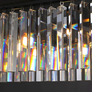 Riel Rectangular Crystal Chandelier 49" - view 8