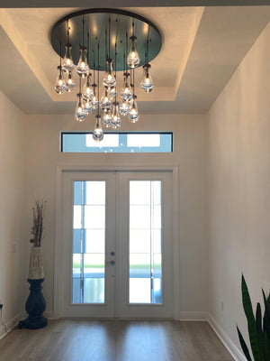 Raindrop Round Chandelier 36" - view 7