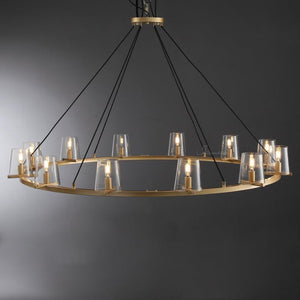 Prism Glass Round Chandelier 36"48"60" - view 11