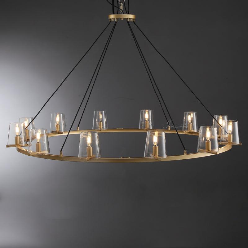 Prism Glass Round Chandelier 36"48"60" - view 11