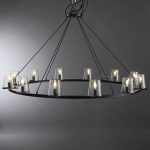 Prism Glass Round Chandelier 36"48"60" - view 15
