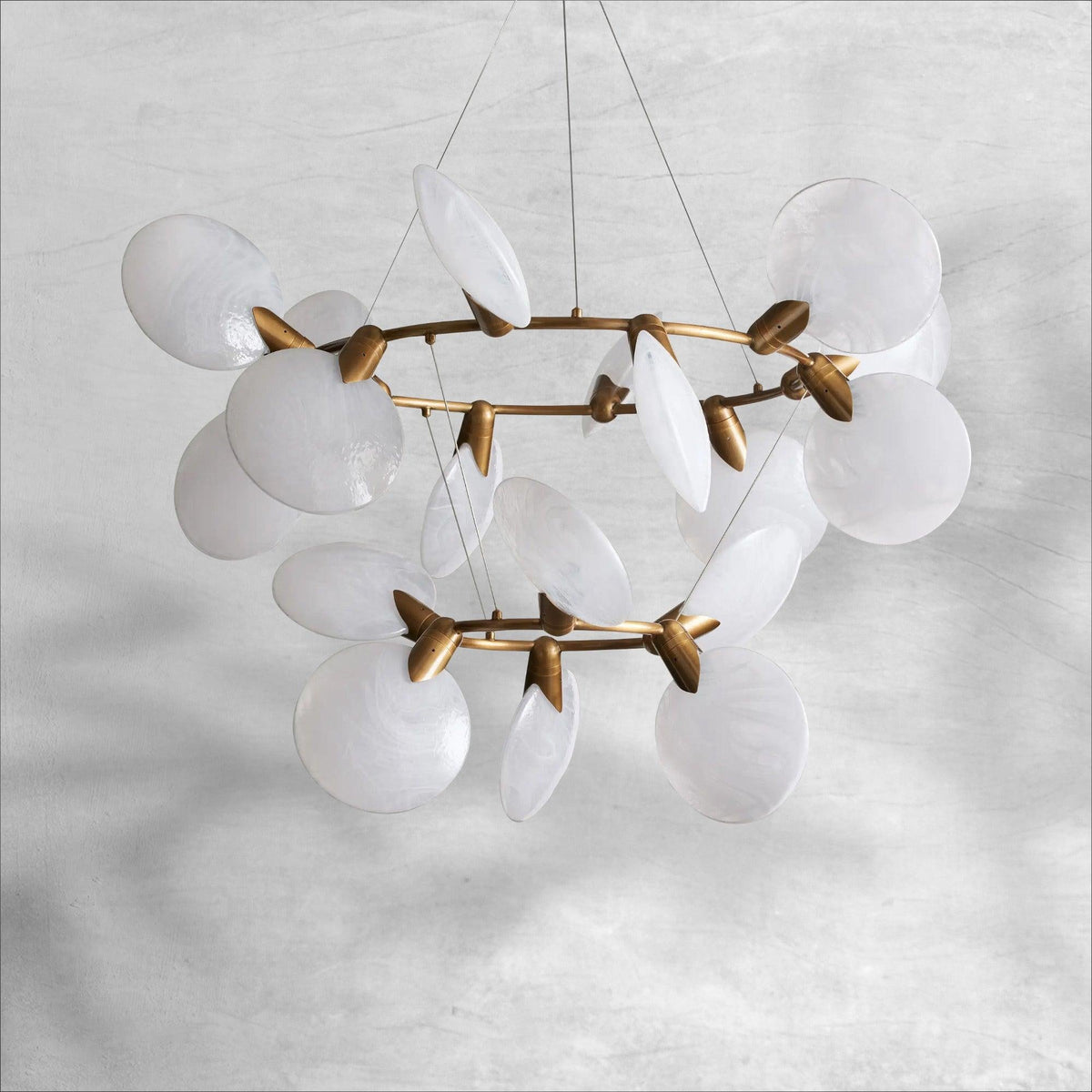 Lyla 2-Tiered Halo Chandelier, two-tier - view 4