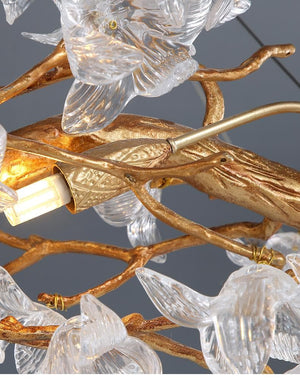 Branch Petal Crystal Round Chandelier - view 9