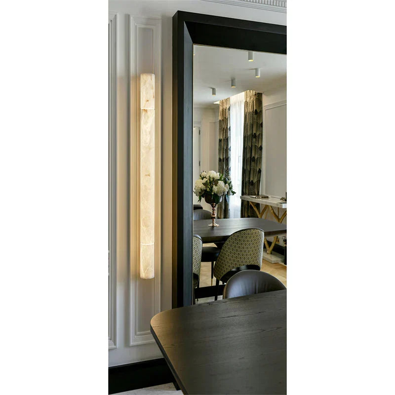 Venus Modern Linear Alabaster Wall Sconce 3"4.7" - view 3