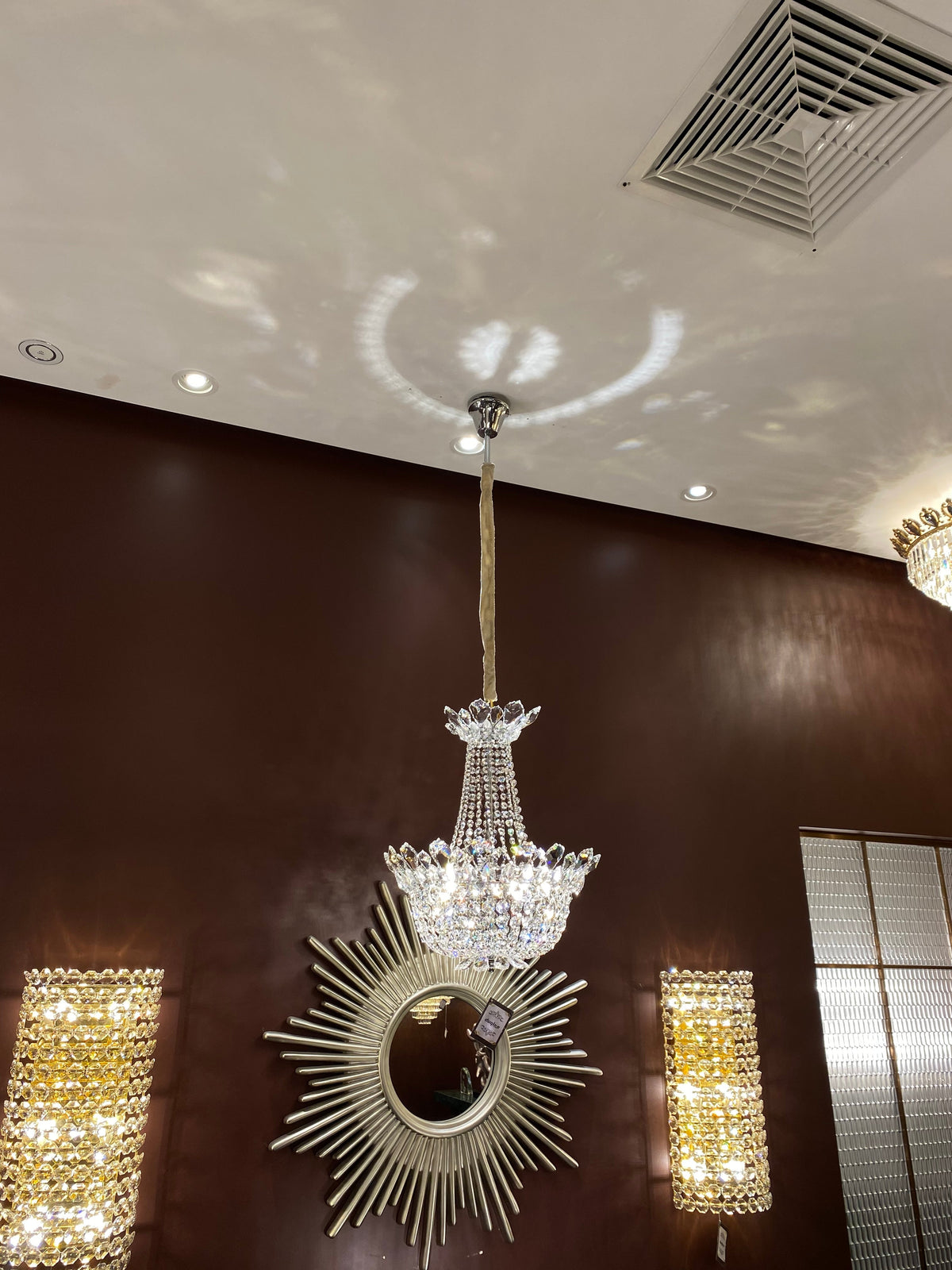 Luxury Empire Branch Crystal Chandelier Pendant Light for Entryway and Foyer - view 5