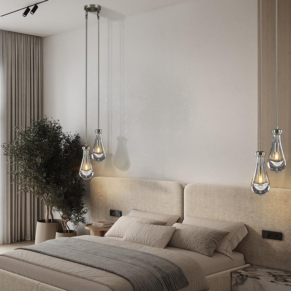 Raindrop 2-Light Rod Round Chandelier - view 6