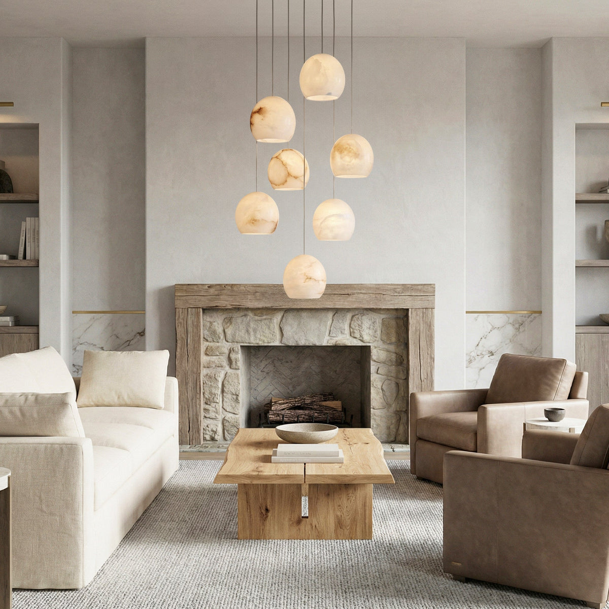 Maeva Round Chandelier 3/7/15/36 Light - view 3