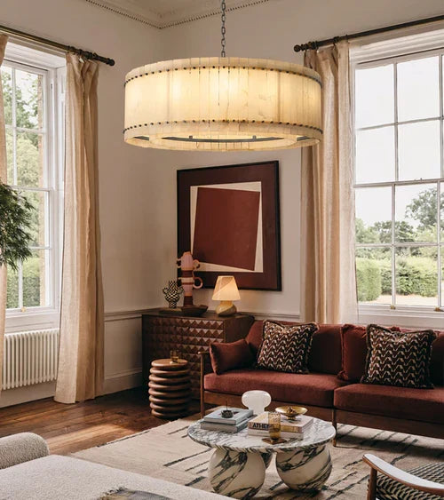 Sienna Marcus Alabaster Round Chandelier - view 18