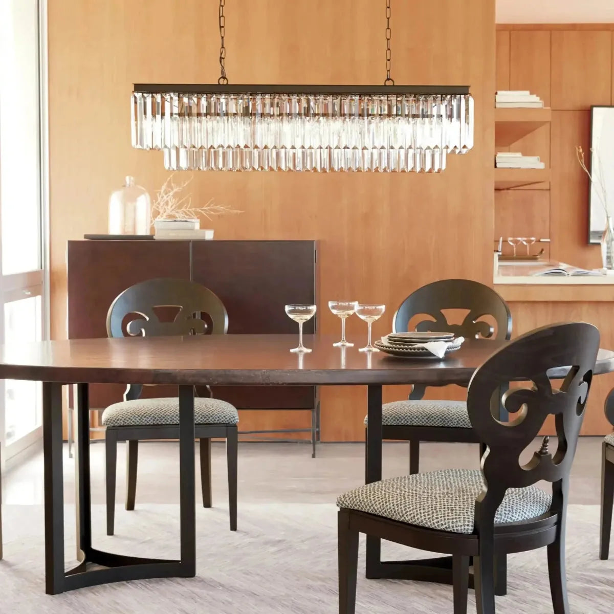 Leyland Tiered Rectangular Chandelier - view 2