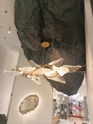 Creative Bionic Resin Leaves Chandelier for Living Room/Dining Room/Staircase - view 26