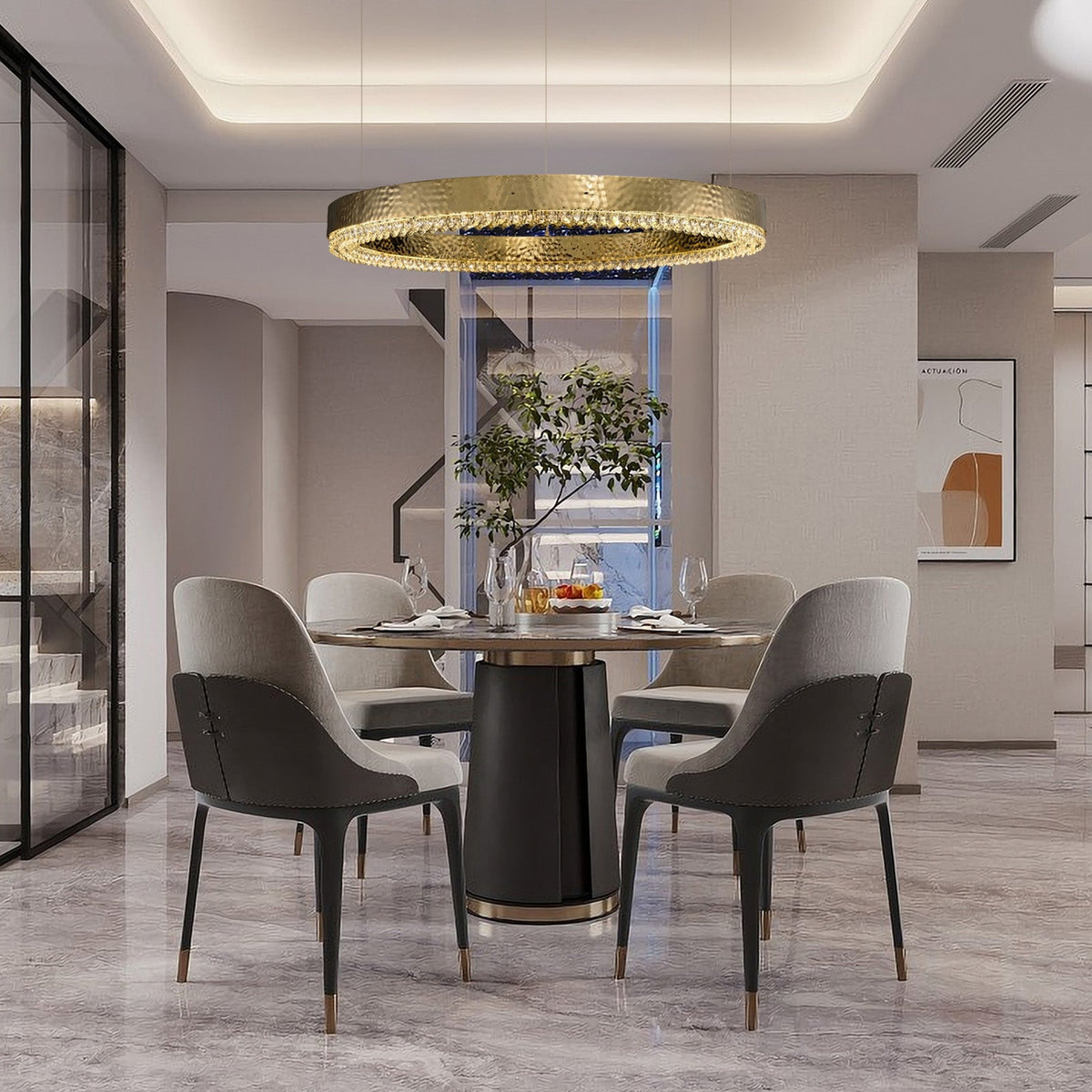 Hudson Crystal Modern Pendant Light - view 16