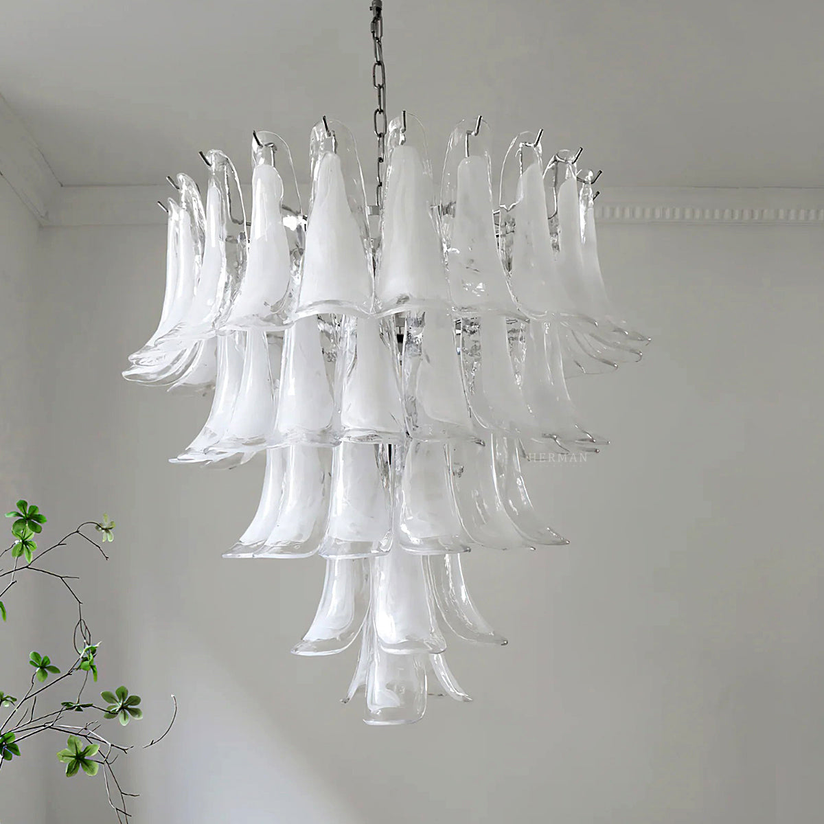 Virelia Tiered Glass Chandelier - Gold - view 13