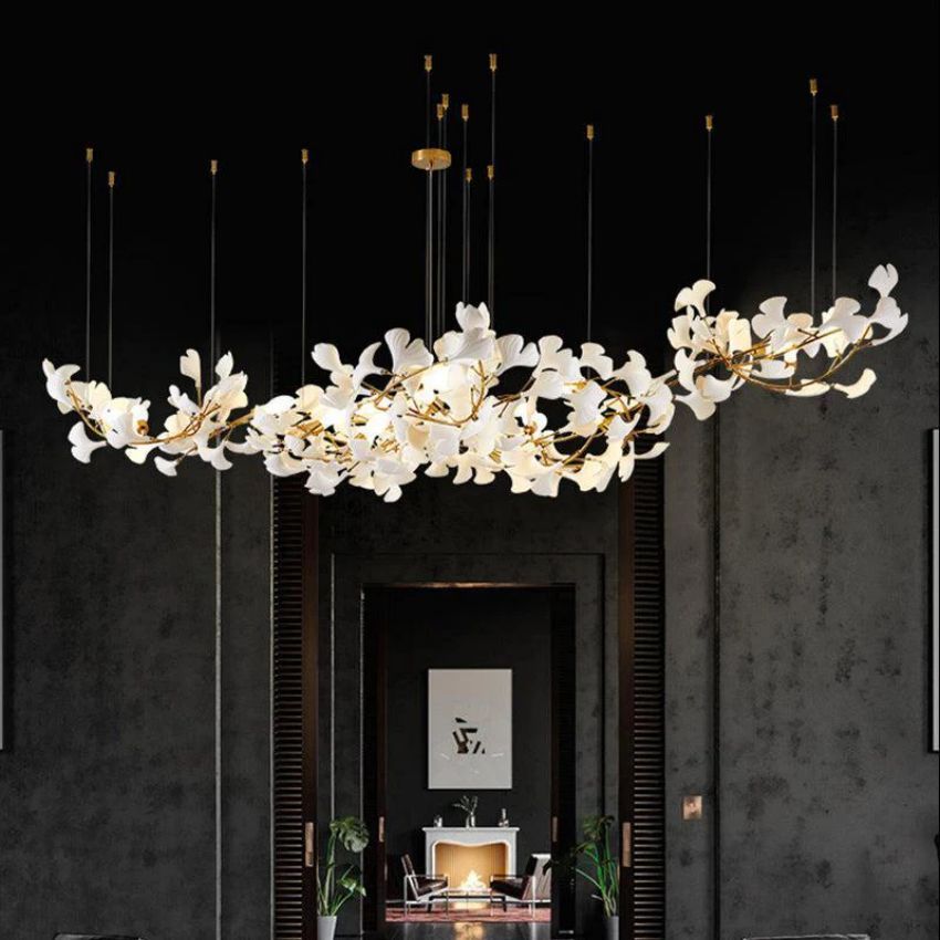 Ceramic Ginkgo Chandelier 4 Sizes - view 4
