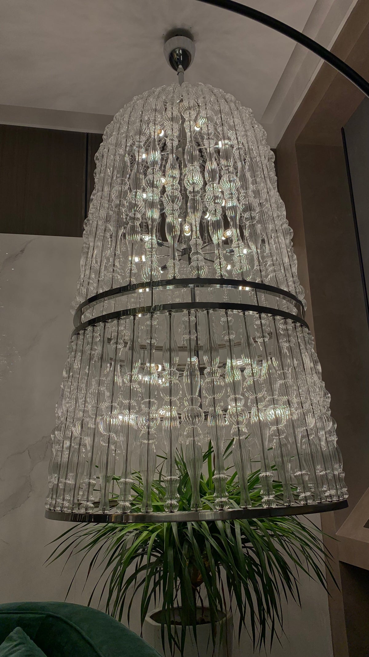 Creative Handmade Glass Cage Chandelier for Living Room/Dining Room/Staircase/Entryway/Foyer - view 5
