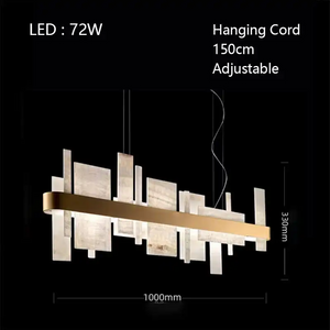 Alabaster Acropolis LED Oval Chandelier - view 4