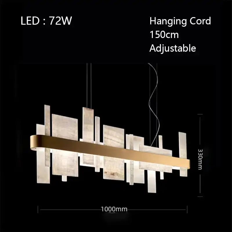 Alabaster Acropolis LED Oval Chandelier - view 4