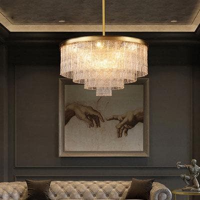 Ariano Four-layer crystal brass chandelier D 27" 32" - view 6
