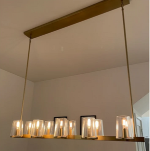 Prism Modern Linear Chandelier 49"60" - view 16