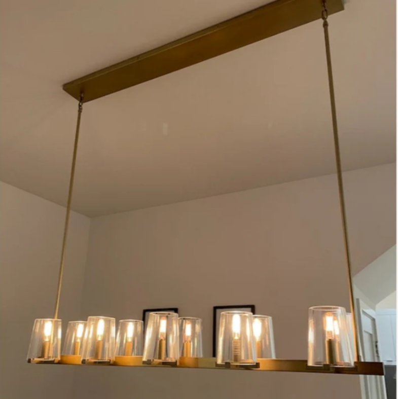 Prism Modern Linear Chandelier 49"60" - view 16