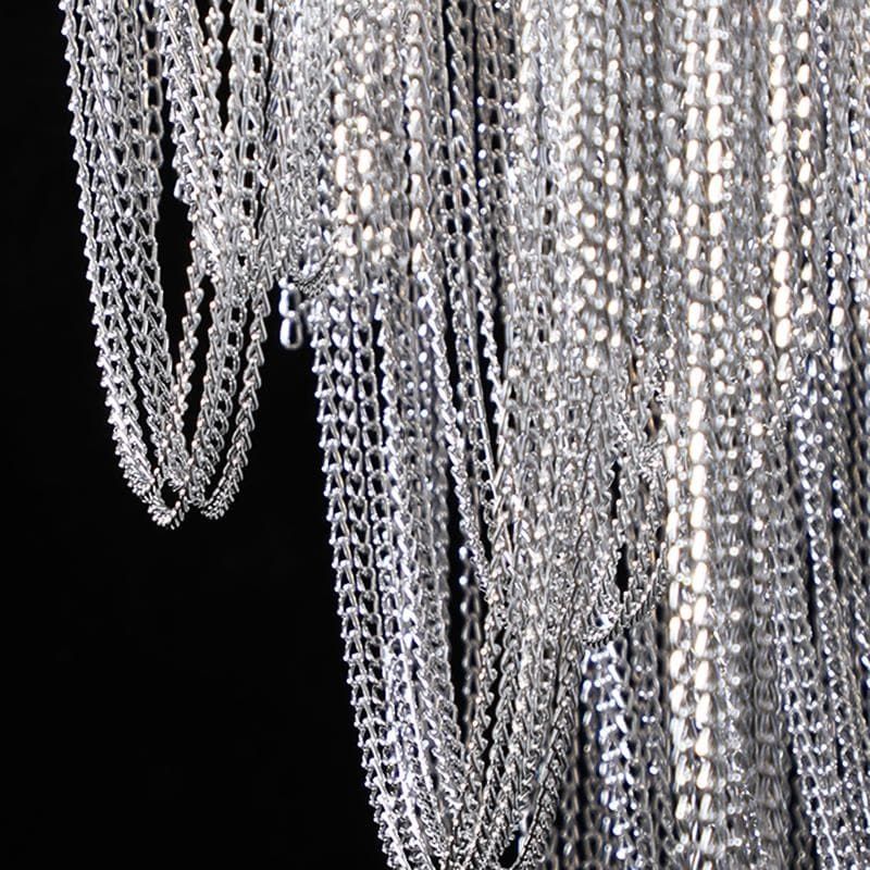 Liz Luxury Hardware Aluminum Chain Tassel Table Lamp, chandelier - view 2