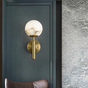 Renata Alabaster Global Wall Sconce - view 3