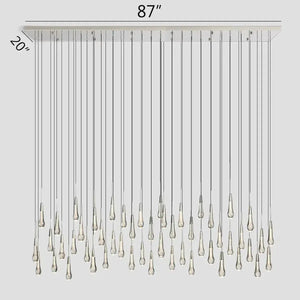 Soltaire Linear Chandelier 37"50"70"87"120" - view 27