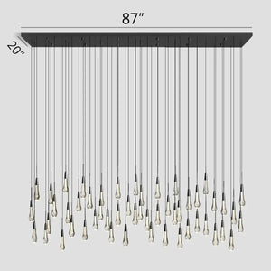 Soltaire Linear Chandelier 37"50"70"87"120" - view 26