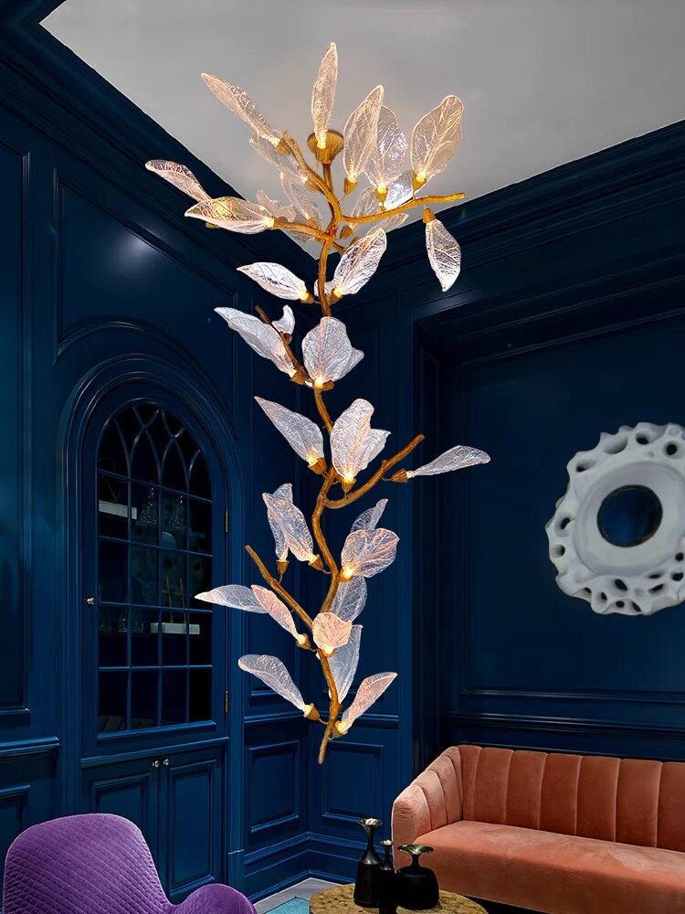 Creative Bionic Resin Leaves Chandelier for Living Room/Dining Room/Staircase - view 4