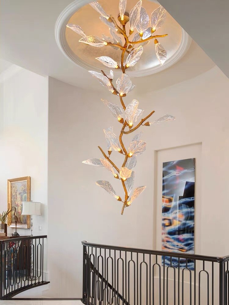 Creative Bionic Resin Leaves Chandelier for Living Room/Dining Room/Staircase - view 11
