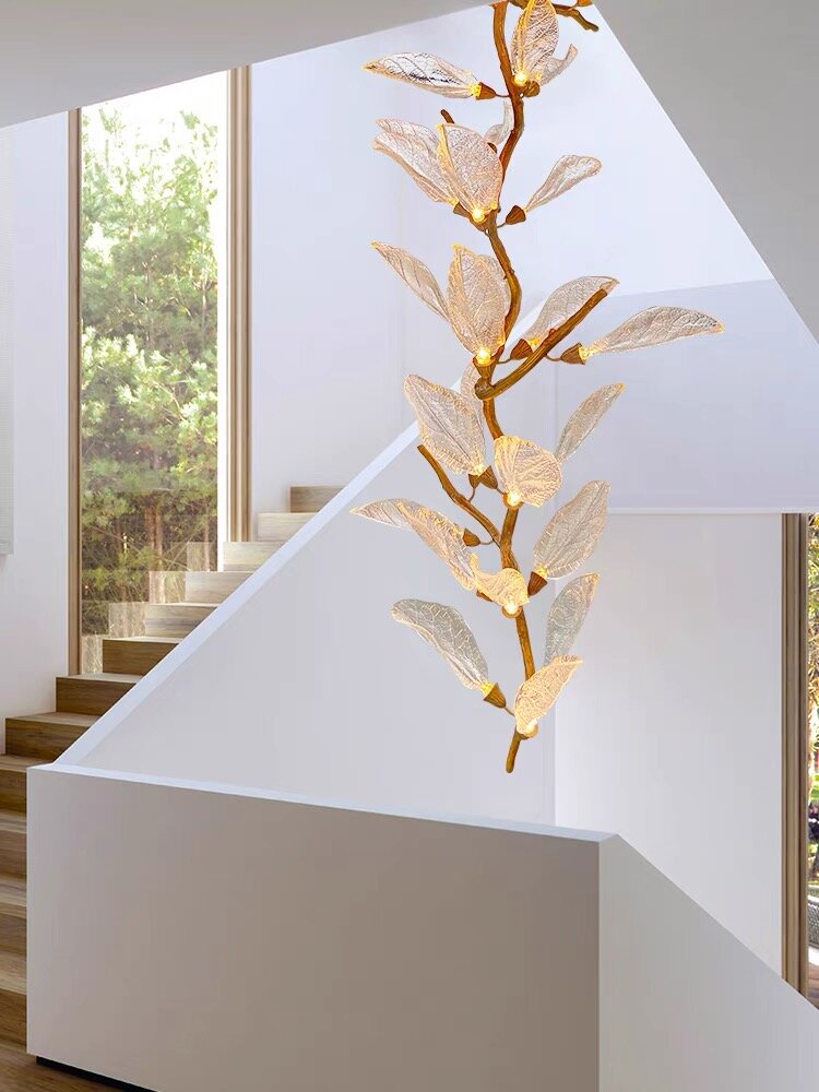 Creative Bionic Resin Leaves Chandelier for Living Room/Dining Room/Staircase - view 7