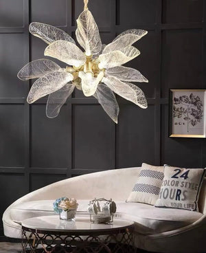 Creative Bionic Resin Leaves Chandelier for Living Room/Dining Room/Staircase - view 10