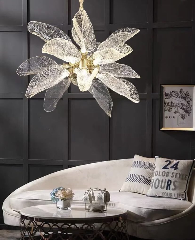 Creative Bionic Resin Leaves Chandelier for Living Room/Dining Room/Staircase - view 10