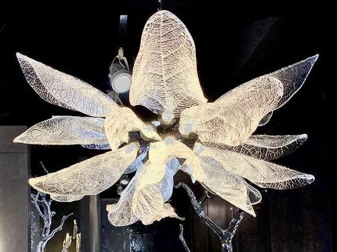Creative Bionic Resin Leaves Chandelier for Living Room/Dining Room/Staircase - view 8