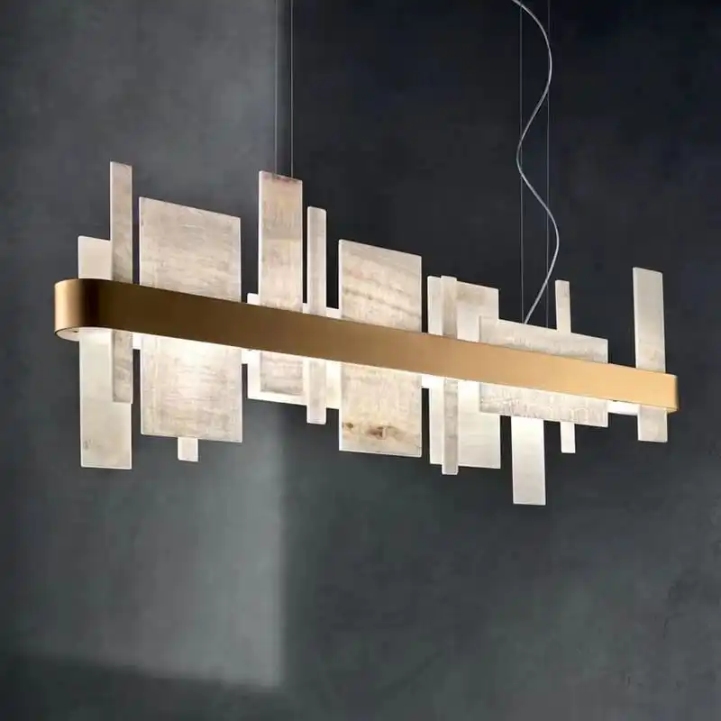 Alabaster Acropolis LED Oval Chandelier - view 2