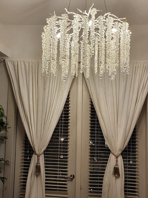 Elegant Crystal Icicle Chandelier in Branch Style for Dining Table Use - view 13