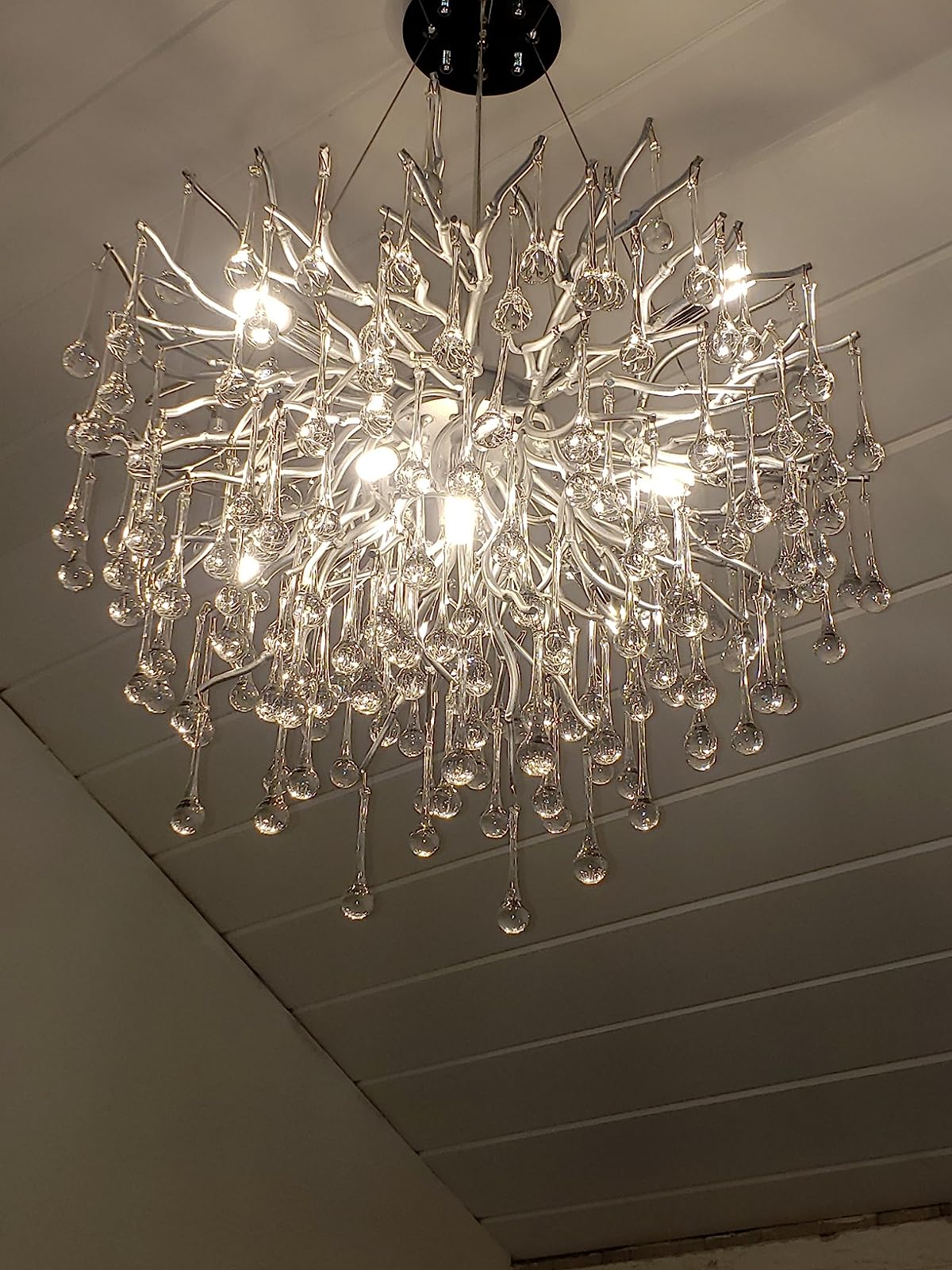 Stunning Tree Branch Crystal Chandelier with Clear Teardrop-shaped for Living/Dining Room - view 35