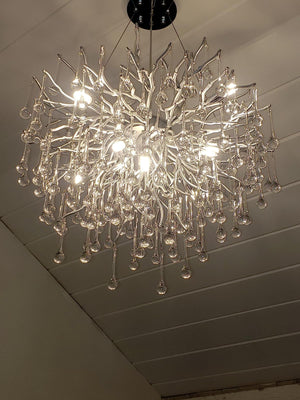 Stunning Tree Branch Crystal Chandelier with Clear Teardrop-shaped for Living/Dining Room - view 35