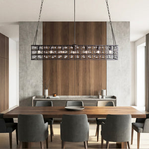La Cage Rectangular Chandelier 7 Light - view 2