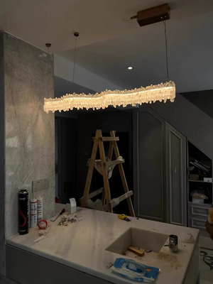 Rock Crystal Linear Chandelier - view 8