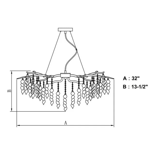 New Light Luxury Crystal Geometric Chandelier for Living Room/Dining Room/Bedroom - view 21